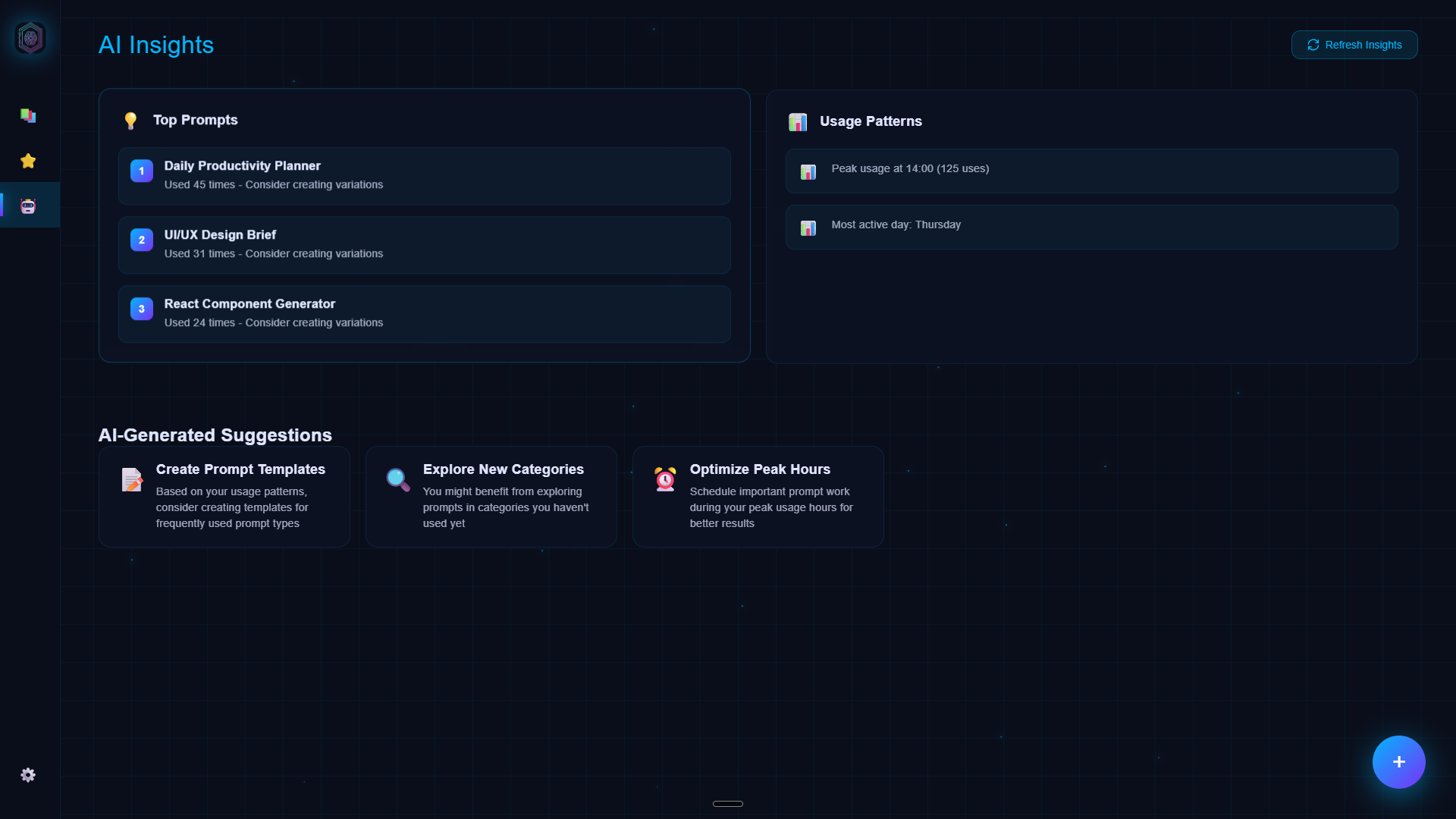 PromptVault — Detail view modal